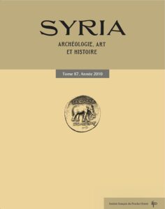 Couverture Syria 87, 2010
